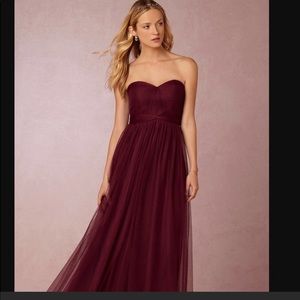 BHLDN Annabelle dress black cherry size 4